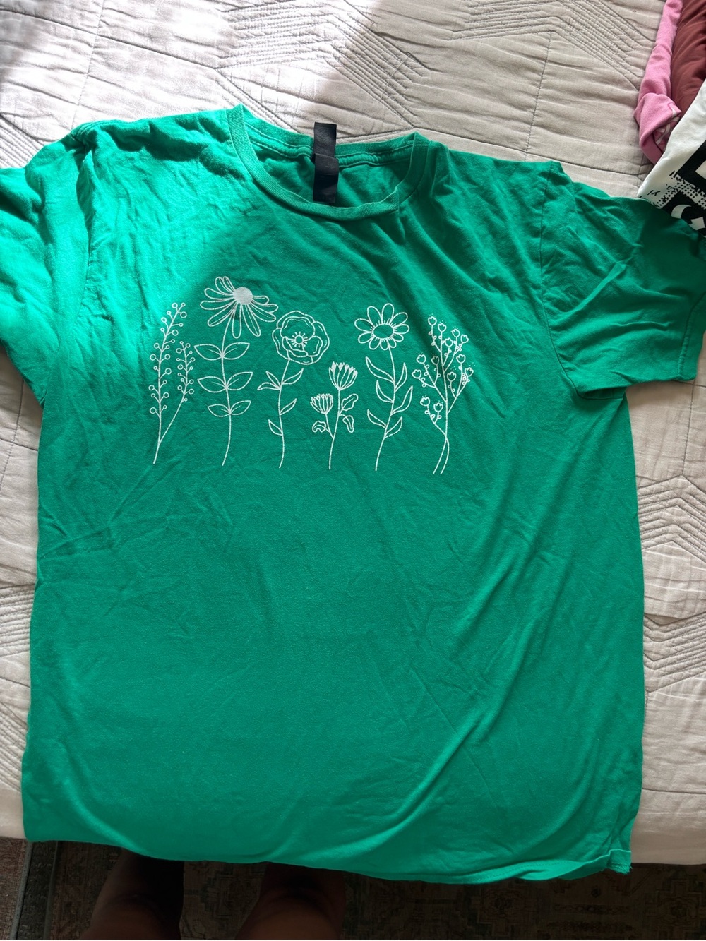 Green shirt